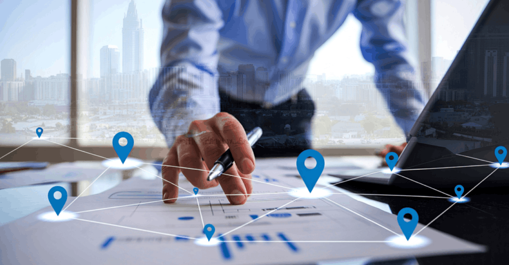 Map customer locations with reverse geocoding