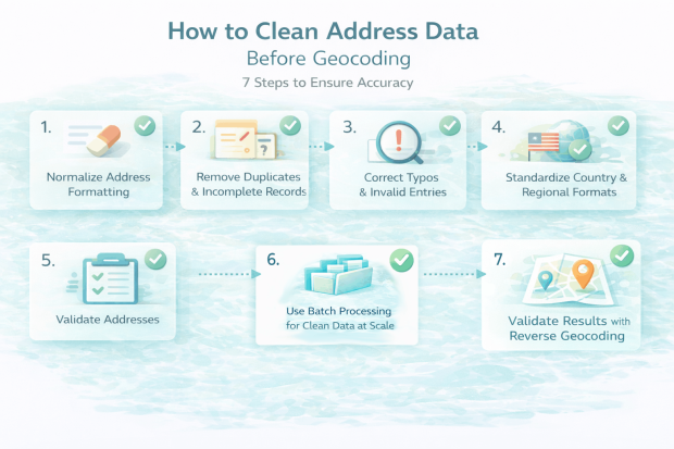 How to clean address data before geocoding